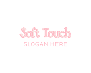 Pastel Pink Wordmark logo design