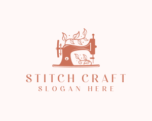 Sewing Machine Seamstress logo design