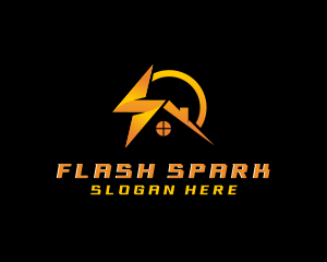  Flash Lightning Energy  logo design