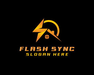  Flash Lightning Energy  logo design