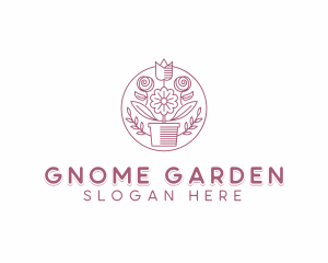 Garden Planting Flower logo design