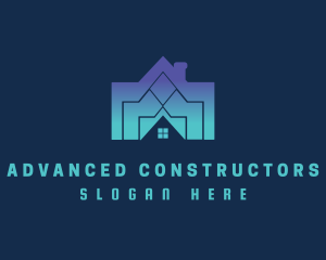 Home Roofing Renovation logo design