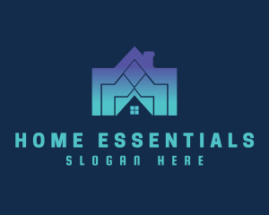 Home Roofing Renovation logo design