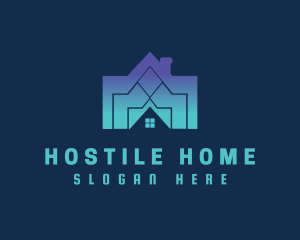 Home Roofing Renovation logo design