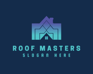 Home Roofing Renovation logo design