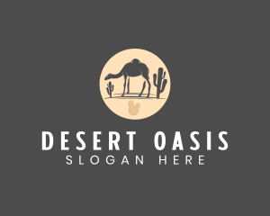 Desert Camel Animal logo design