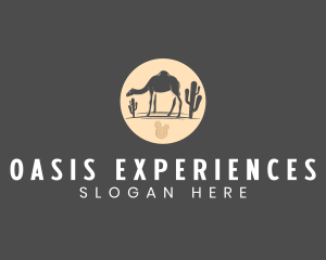 Desert Camel Animal logo