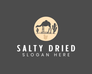 Desert Camel Animal logo design