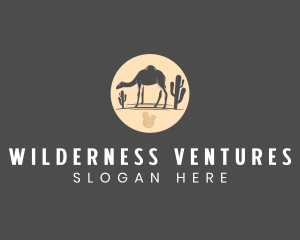 Desert Camel Animal logo design