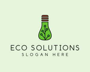 Green Eco Bulb logo