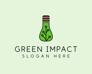 Green Eco Bulb logo