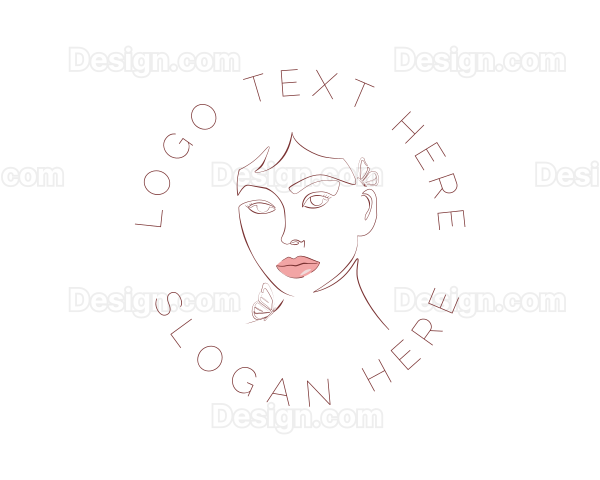 Beauty Woman Lips Logo