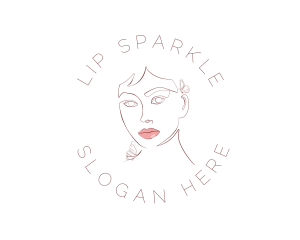 Beauty Woman Lips logo design