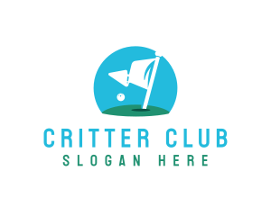  Golf Course Flag logo design