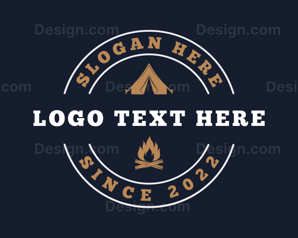 Outdoor Camping Adventure Logo