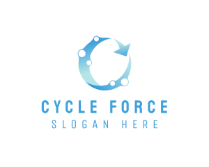 Hygienic Bubble Cycle logo design