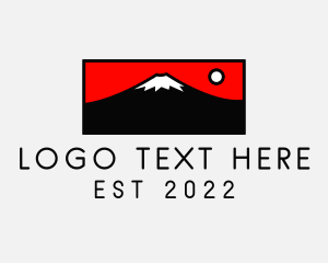 Volcano - Mount Fuji Mountain logo design