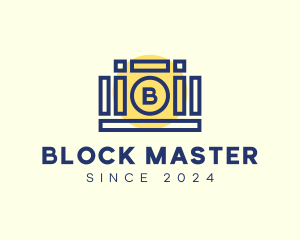 Brick Blocks Camera logo design