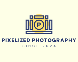 Brick Blocks Camera logo design