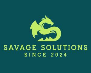 Letter S Dragon logo design