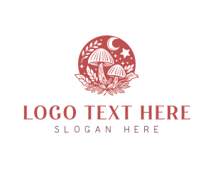 Herbal Mushroom Garden logo design