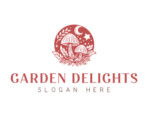 Herbal Mushroom Garden logo design