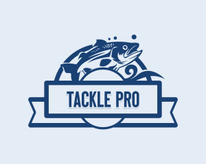 Fishery Fish Angler logo design