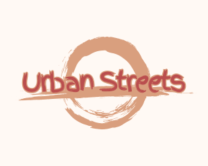 Brush Urban Graffiti logo design