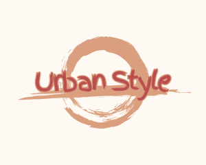 Brush Urban Graffiti logo design