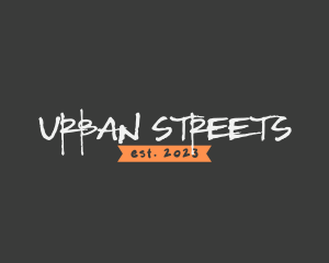 Street Wear Wordmark logo design