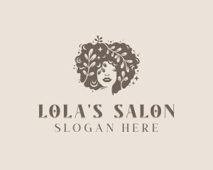 Woman Hairdresser Salon logo design