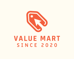 Orange Arrow Price Tag logo design