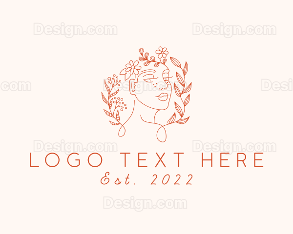 Floral Garden Woman Logo