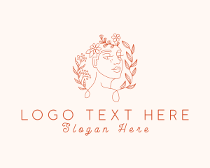 Floral Garden Woman Logo