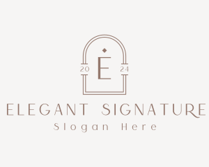 Minimalist Diamond Jewelry Boutique logo design