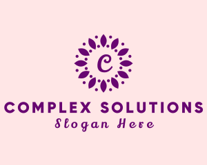 Leaves Flower Wellness Spa logo design