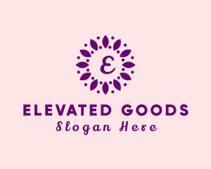 Leaves Flower Wellness Spa logo design