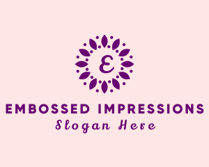 Leaves Flower Wellness Spa logo design