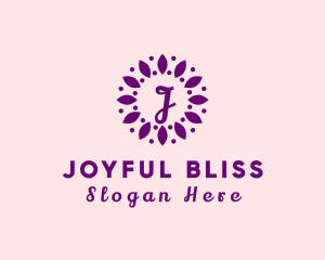 Leaves Flower Wellness Spa logo design