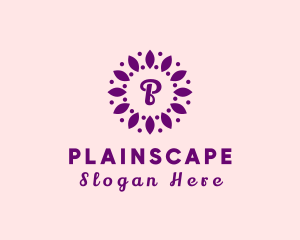 Leaves Flower Wellness Spa logo design