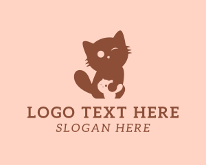 Cat Kitten Animal logo