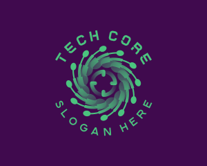 Software Tech Circuit logo design