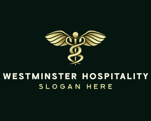 Hospital Health Caduceus logo design