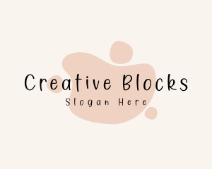 Blob Paint Shape logo design