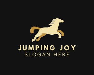 Horse Jump Equestrian logo design