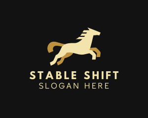 Horse Jump Equestrian logo design