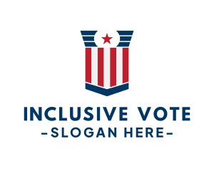 Stars And Stripes Voting logo design