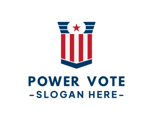 Stars And Stripes Voting logo design