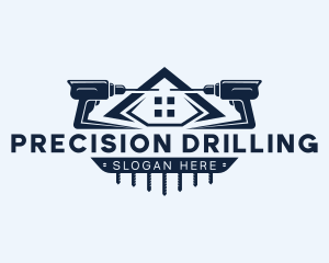 Hardware Drill Handyman logo design