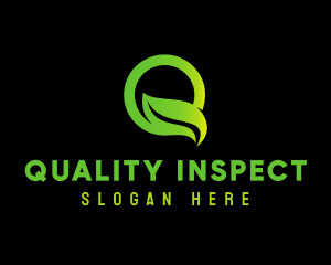 Leaf Letter Q logo design